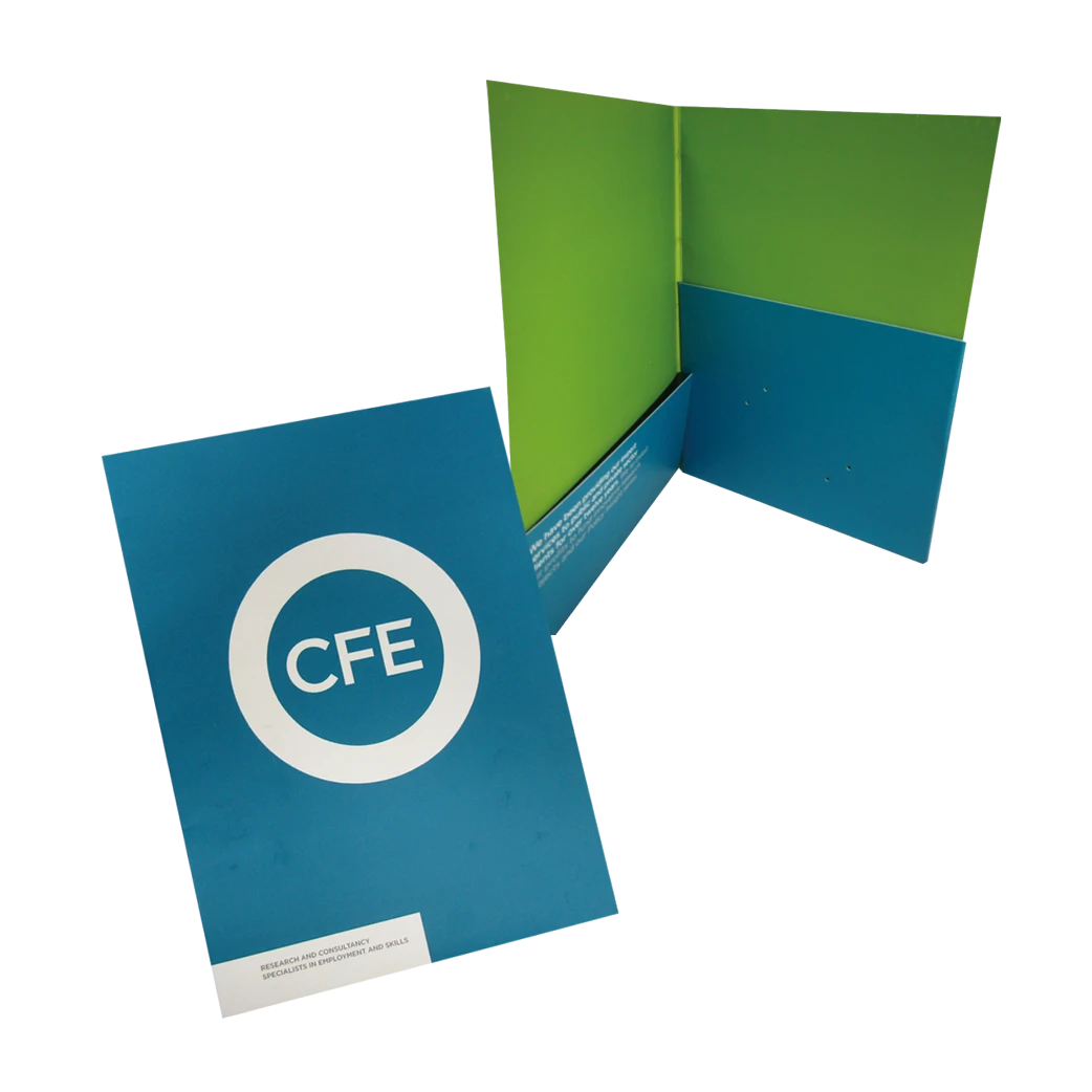 A4 Folder with two glued pockets (capacity spine) A4 Folder with two glued pockets (capacity spine)